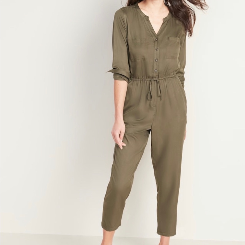 Waist utility jumpsuit for women Old Navy